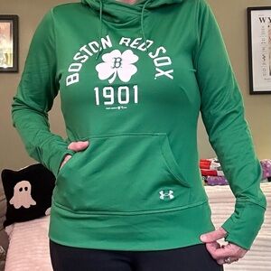 Under Armour Boston Red Sox Green Shamrock Hoodie St. Patrick’s Day MLB Fitted M
